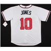 Image 1 : CHIPPER JONES SIGNED ATLANTA BRAVES BASEBALL JERSEY ( BECKETT COA)