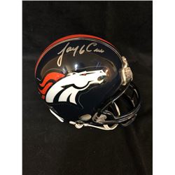 JAY CUTLER SIGNED DENVER BRONCOS MINI HELMET