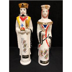 2 VINTAGE EZRA BROOKS WHISKY DECANTERS