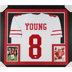 CUSTOM FRAMED STEVE YOUNG SIGNED 49ERS JERSEY (JSA COA)