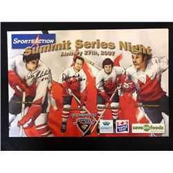 VANCOUVER GIANTS 12 X 18 PRINT SIGNED BY DIONNE, HULL. CORNVOYER, MAHOVOLICH