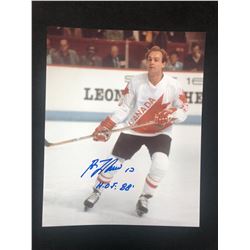 GUY LAFLEUR AUTOGRAPHED 8" X 10 COLOR PHOTO (TEAM CANADA)
