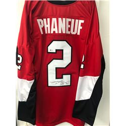 Dion Phaneuf Signed Senators Jersey (Beckett COA)