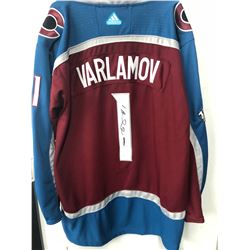 Semyon Varlamov Signed Avalanche Jersey (JSA COA)