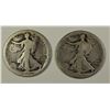 Image 1 : WALKING LIBERTY HALVES: 1916 AG/G & 1916-S GOOD