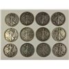 Image 1 : (12) WALKING LIBERTY HALF DOLLARS