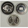 Image 2 : (3) 1 OZ. .999 SILVER ROUNDS.