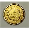 Image 2 : 1851 GOLD DOLLAR