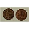 Image 2 : INDIAN CENTS: 1880 XF & 1891 AU