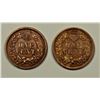Image 2 : INDIAN CENTS: 1882 XF-AU AND 1883 AU