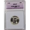 Image 1 : 1943 WASHINGTON QUARTER NGP