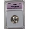 Image 1 : 1943-S WASHINGTON QUARTER NGP