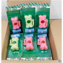 CASE OF 24 PET LOVERS POOP BAGS