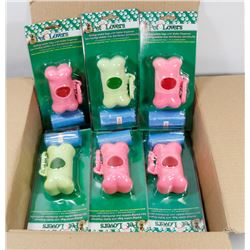 CASE OF 24 PET LOVERS POOP BAGS