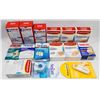 BAG OF ASSORTED FIRST AID HOME SUPPLIES