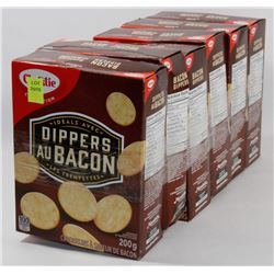 6 BOXES OF BACON DIPPER CRACKERS