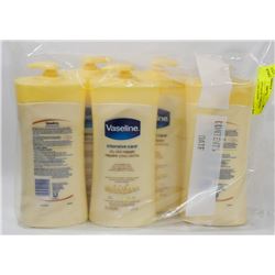 LOT OF 5 BOTTLES OF VASELINE INTENSIVE CARE LOTION