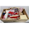 Image 1 : BOX OF ASSORTED CRAFT SUPPLIES INCLUDES KNITTING