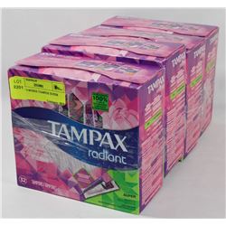 LOT OF 4 BOXES TAMPEX SUPER