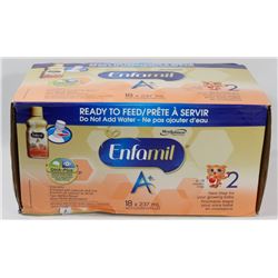 ENFAMIL + STEP 2,  18 BOTTLES BEST BEFORE
