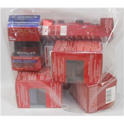 BAG OF ASST L'OREAL EYE CREAM, OVERNIGHT MASK AND