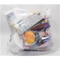 BAG OF ASST INCL ADVIL, BANDAIDS, VOLTAREN AND