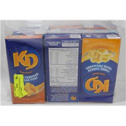 LOT OF 9 ASSORTED BOXES FOR KRAFT DINNER