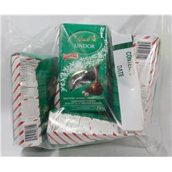 LOT OF 4 BAGS OF LINDOR PEPPERMINT COOKIE
