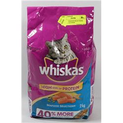 WHISKAS SEAFOOD SELECTIONS 2KG BAG, CAT FOOD