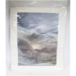 129) "GOLD RUSH" RICHARD DIXON PRINT. 61X71 CM.