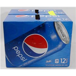 LOT OF 2 CASES OF 12 CANS PEPSI