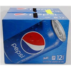 LOT OF 2 CASES OF 12 CANS PEPSI