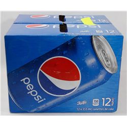 LOT OF 2 CASES OF 12 CANS PEPSI
