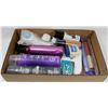 Image 1 : BOX W/NEW BODY CARE ITEMS INCL DOVE