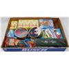 Image 1 : BOX WITH A VARIETY OF CHOCOLATES, CANDY,