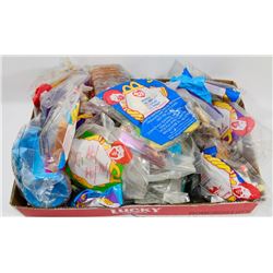 FLAT OF COLLECTIBLE MCDONALDS HAPPY MEAL TOYS