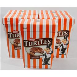 LOT  OF 5 BOXES TURTLES , 350G