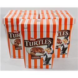 LOT  OF 5 BOXES TURTLES , 350G