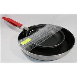 SET OF 2 TRAMONTINA NON-STICK PANS -