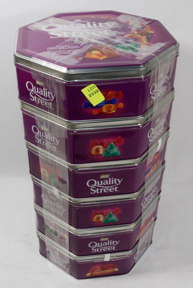 6 TINS OF QUALITY STREET ASSORTED CHOCOLATES