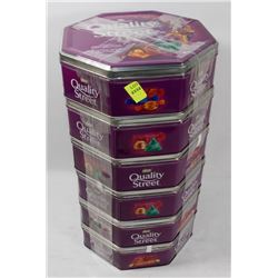 6 TINS OF QUALITY STREET ASSORTED CHOCOLATES