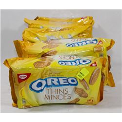 5 PACKS OF OREO GOLDEN COOKIES