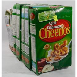 5 BOXES OF APPLE CINNAMON CHEERIOES AND TWO