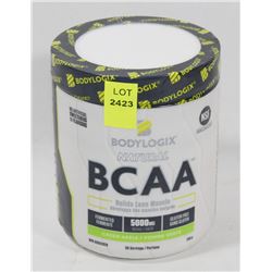 TUB OF BODY LOGIX BCAA GREEN APPLE POWDER