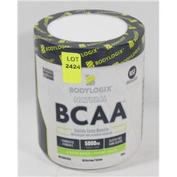 TUB OF BODY LOGIX BCAA GREEN APPLE POWDER