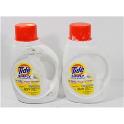 TWO TUBS OF TIDE SIMPLY FREE AND SENSITIVE LAUNDRY