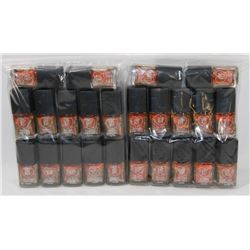 LOT OF 24 BOTTLES OF NAIL POLISH
