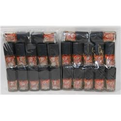 LOT OF 24 BOTTLES OF NAIL POLISH