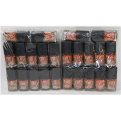 LOT OF 24 BOTTLES OF NAIL POLISH