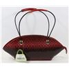 Image 1 : SNAKESKIN STYLE PURSE (RED)